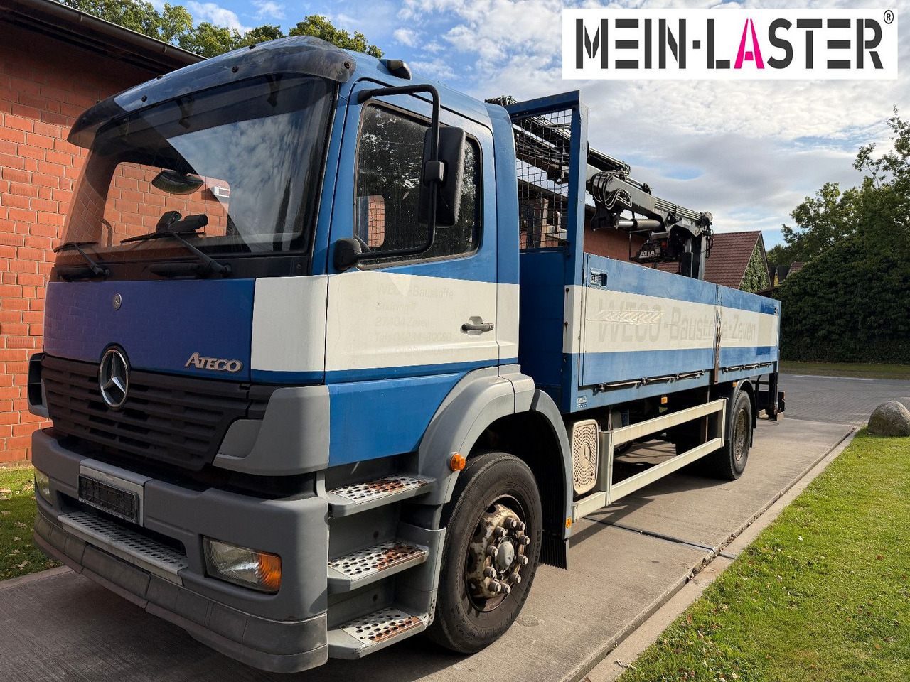 Mercedes-Benz 1823 Atego Atlas 105.2 1.Hand nur 226.000 km - شاحنات مسطحة, شاحنة كرين: صورة 2 Mercedes-Benz 1823 Atego Atlas 105.2 1.Hand nur 226.000 km - شاحنات مسطحة, شاحنة كرين: صورة 2
