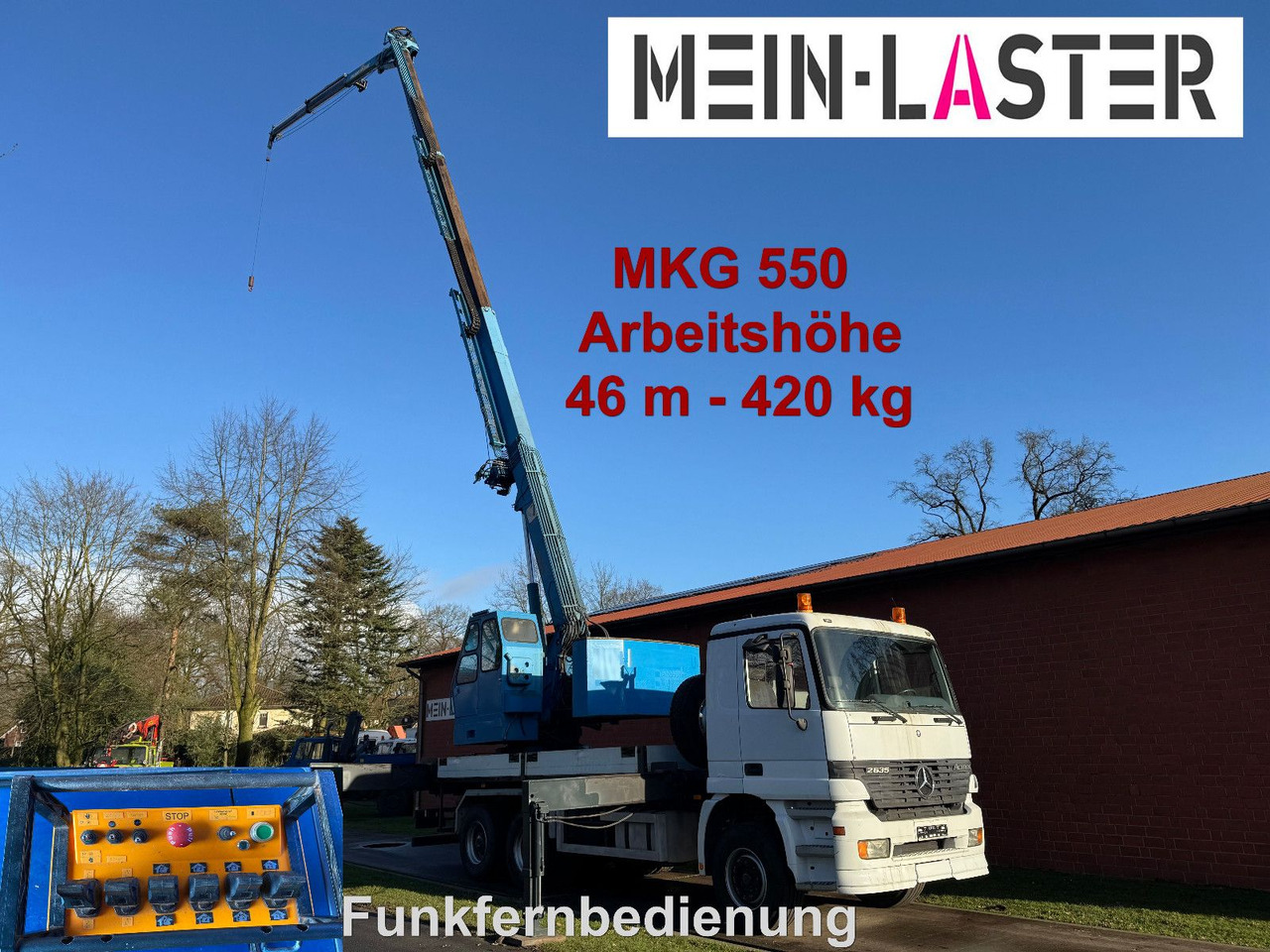 Mercedes-Benz 3335 V6 MKG 550 Ta2-a2 -46m 420 kg Funk - شاحنة كرين: صورة 1 Mercedes-Benz 3335 V6 MKG 550 Ta2-a2 -46m 420 kg Funk - شاحنة كرين: صورة 1