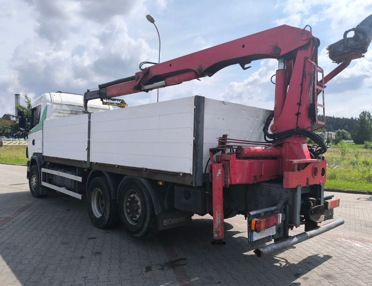 SCANIA 144.460 - شاحنات مسطحة, شاحنة كرين: صورة 5 SCANIA 144.460 - شاحنات مسطحة, شاحنة كرين: صورة 5