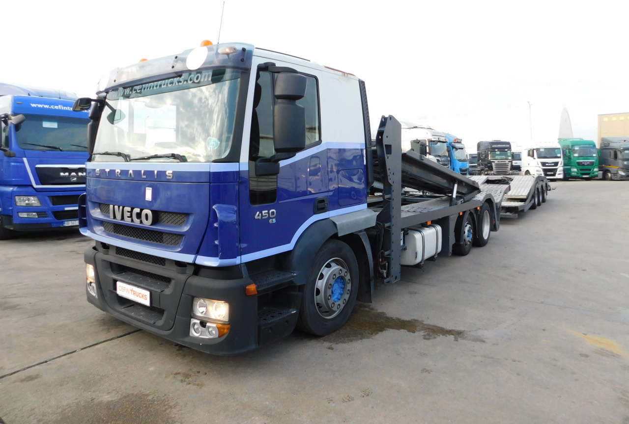 Iveco At190s45 cu remorca - شاحنة نقل سيارات شاحنة: صورة 1 Iveco At190s45 cu remorca - شاحنة نقل سيارات شاحنة: صورة 1