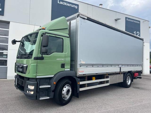 MAN TGM 18.290 4x2 BL mit ADR AT Euro6 Klima AHK - شاحنة ذات ستائر جانبية: صورة 1 MAN TGM 18.290 4x2 BL mit ADR AT Euro6 Klima AHK - شاحنة ذات ستائر جانبية: صورة 1