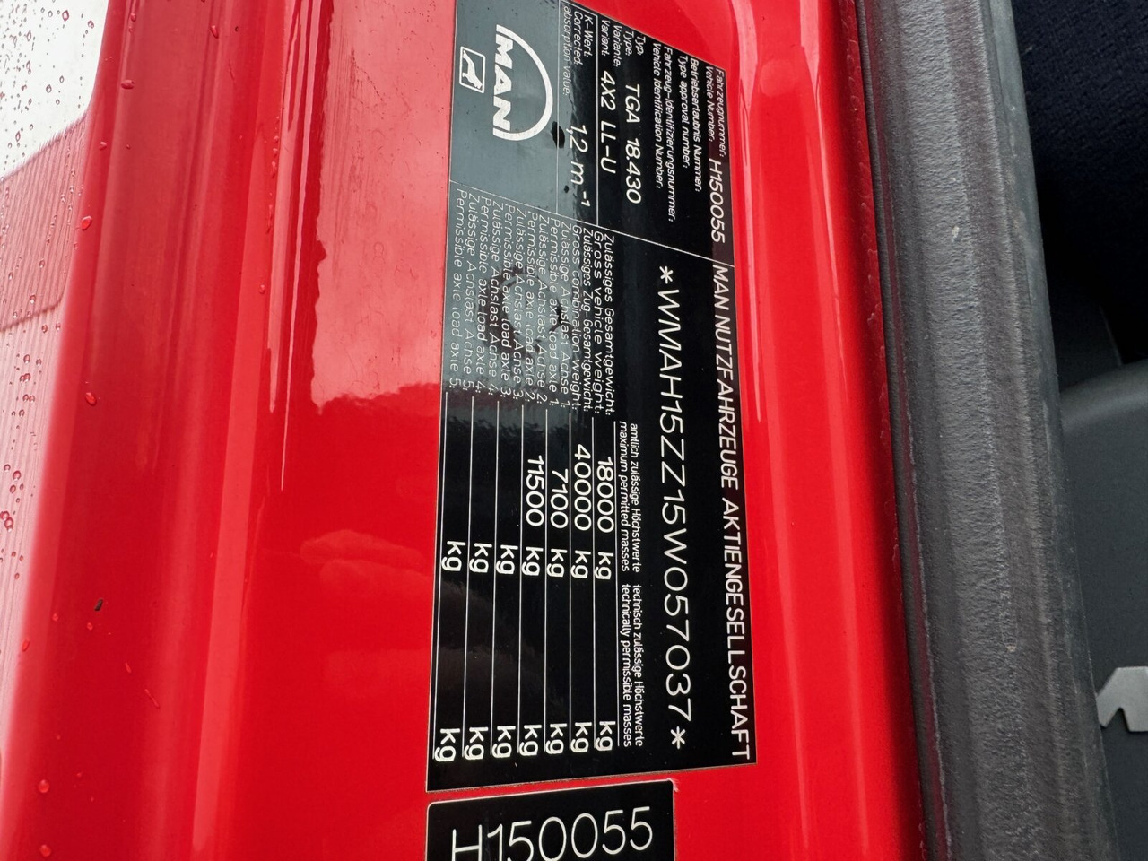 شاحنة برافعة خطافية MAN TGA 18.430 4X2 LL TGA 18.430 4X2 LL, 2x AHK: صورة 6 شاحنة برافعة خطافية MAN TGA 18.430 4X2 LL TGA 18.430 4X2 LL, 2x AHK: صورة 6