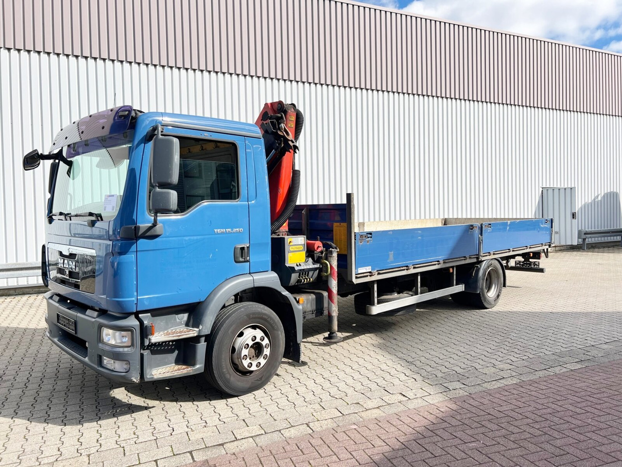 شاحنة كرين, شاحنات مسطحة MAN TGM 15.250/340 4X2 BL TGM 15.250/340 4X2 BL mit Kran Palfinger PK 11001: صورة 8