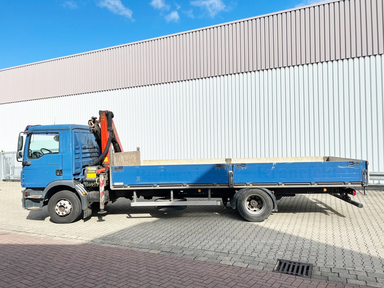 شاحنة كرين, شاحنات مسطحة MAN TGM 15.250/340 4X2 BL TGM 15.250/340 4X2 BL mit Kran Palfinger PK 11001: صورة 14