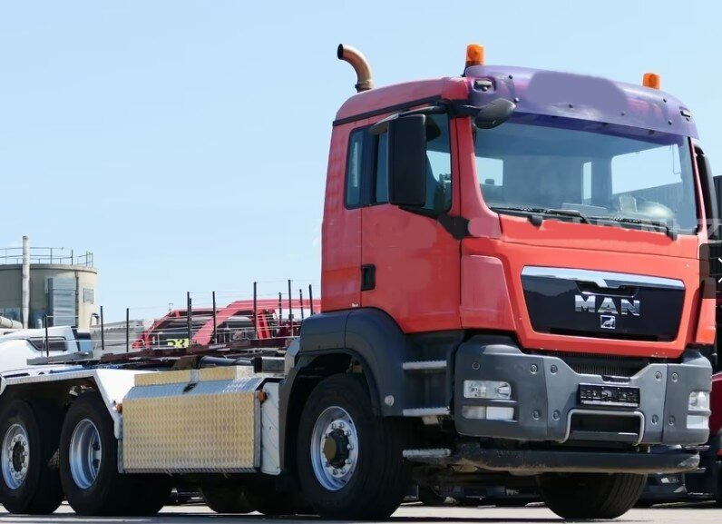 MAN TGS 26.480 6x4H-4 BL TGS 26.480 6x4H-4 BL, Multilift Abroller HydroDrive, Lenk-/Liftachse, Wechselfahrzeug - شاحنة برافعة خطافية: صورة 1 MAN TGS 26.480 6x4H-4 BL TGS 26.480 6x4H-4 BL, Multilift Abroller HydroDrive, Lenk-/Liftachse, Wechselfahrzeug - شاحنة برافعة خطافية: صورة 1
