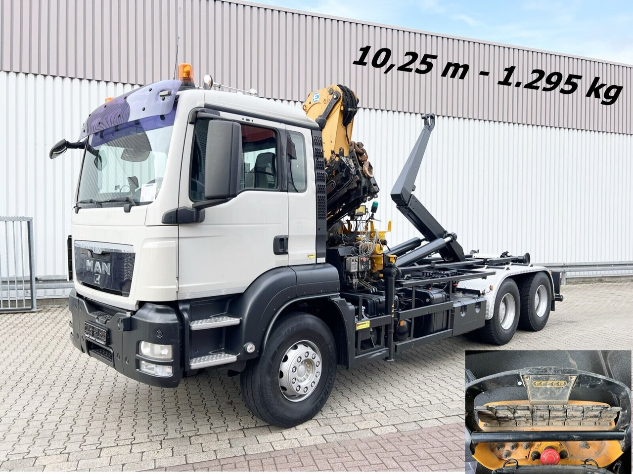 MAN TGS 33.440 6X4 BL TGS 33.440 6X4 BL mit Kran Effer 165-3S, Funk - شاحنة برافعة خطافية, شاحنة كرين: صورة 1 MAN TGS 33.440 6X4 BL TGS 33.440 6X4 BL mit Kran Effer 165-3S, Funk - شاحنة برافعة خطافية, شاحنة كرين: صورة 1