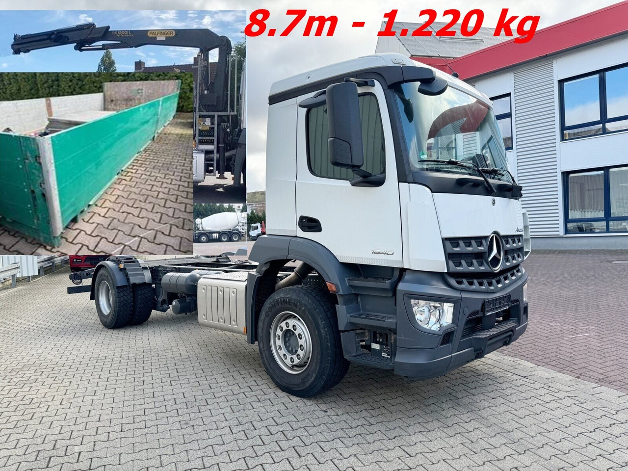 Mercedes-Benz Arocs 1840 L 4x2 Arocs 1840 L 4x2, Kran Palfinger PK12001L, Hochstand - شاحنة كرين: صورة 1 Mercedes-Benz Arocs 1840 L 4x2 Arocs 1840 L 4x2, Kran Palfinger PK12001L, Hochstand - شاحنة كرين: صورة 1