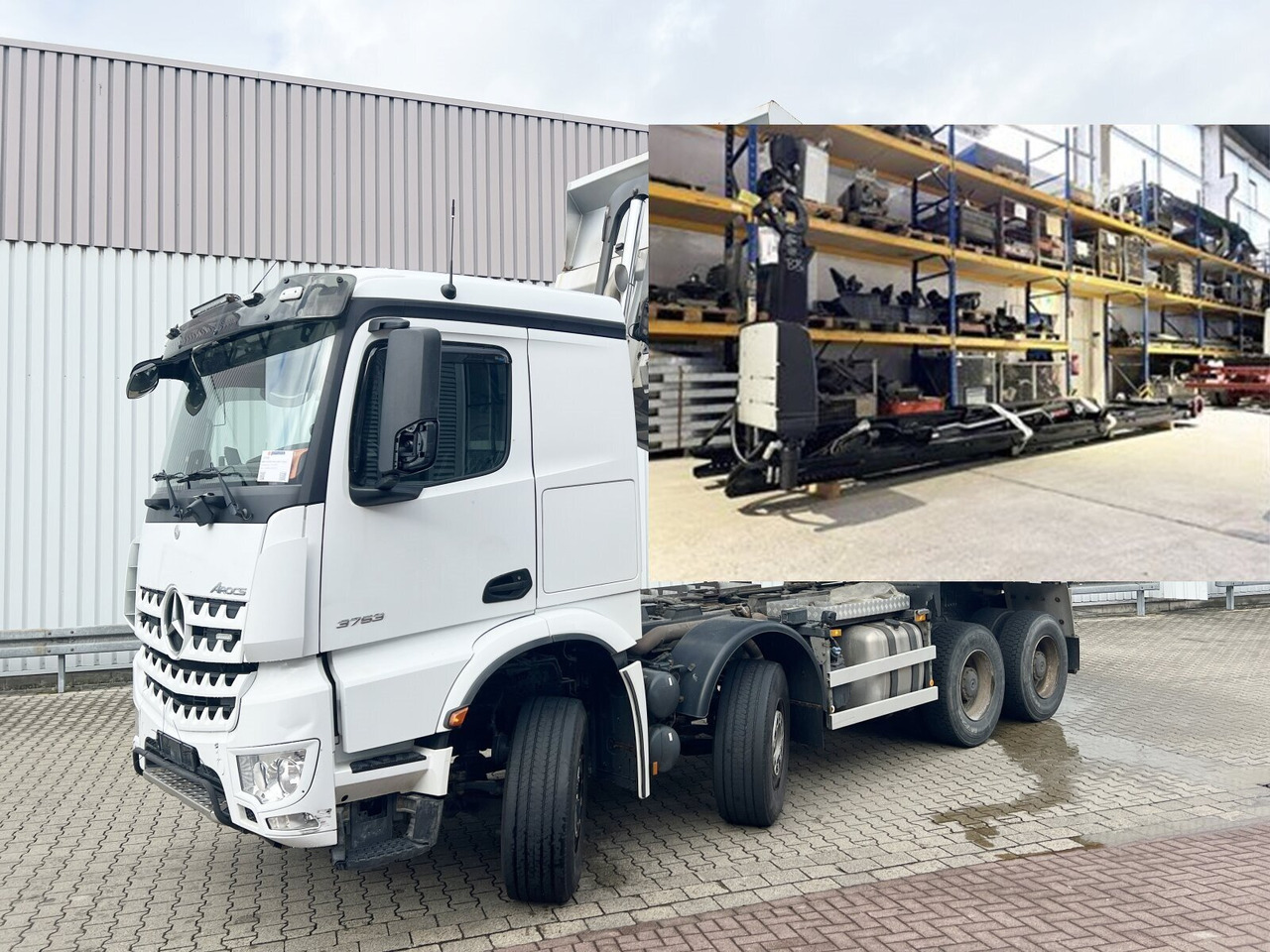 Mercedes-Benz Arocs 3253 K 8x4/4 Arocs 3253 K 8x4/4, Retarder, Motorabtrieb - شاحنة برافعة خطافية: صورة 1 Mercedes-Benz Arocs 3253 K 8x4/4 Arocs 3253 K 8x4/4, Retarder, Motorabtrieb - شاحنة برافعة خطافية: صورة 1