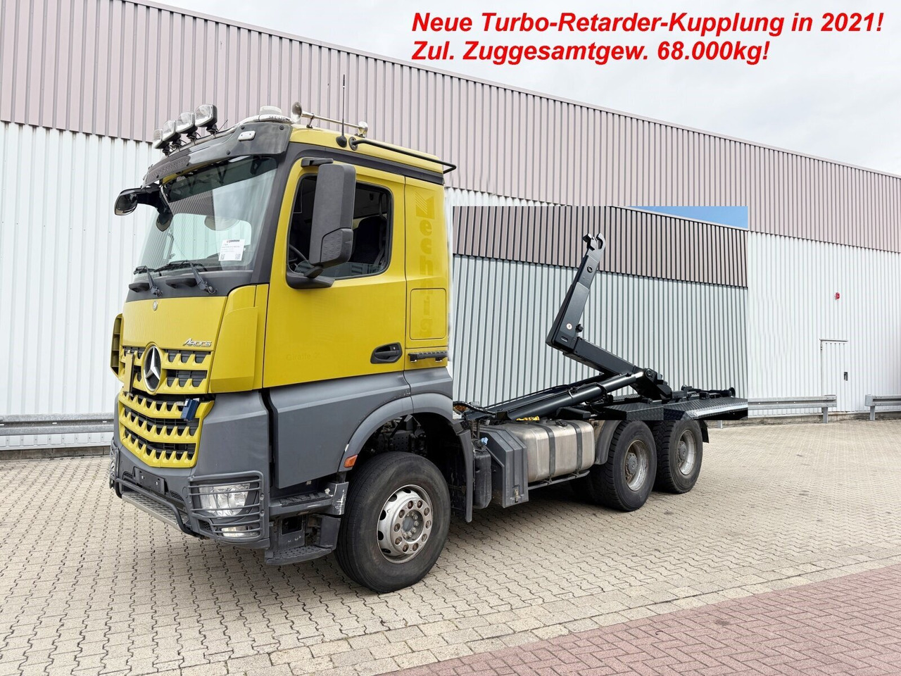 Mercedes-Benz Arocs 3363 K 6x4 Arocs 3363 K 6x4, Grounder, Turbo-Retarder-Kupplung - شاحنة برافعة خطافية: صورة 1 Mercedes-Benz Arocs 3363 K 6x4 Arocs 3363 K 6x4, Grounder, Turbo-Retarder-Kupplung - شاحنة برافعة خطافية: صورة 1