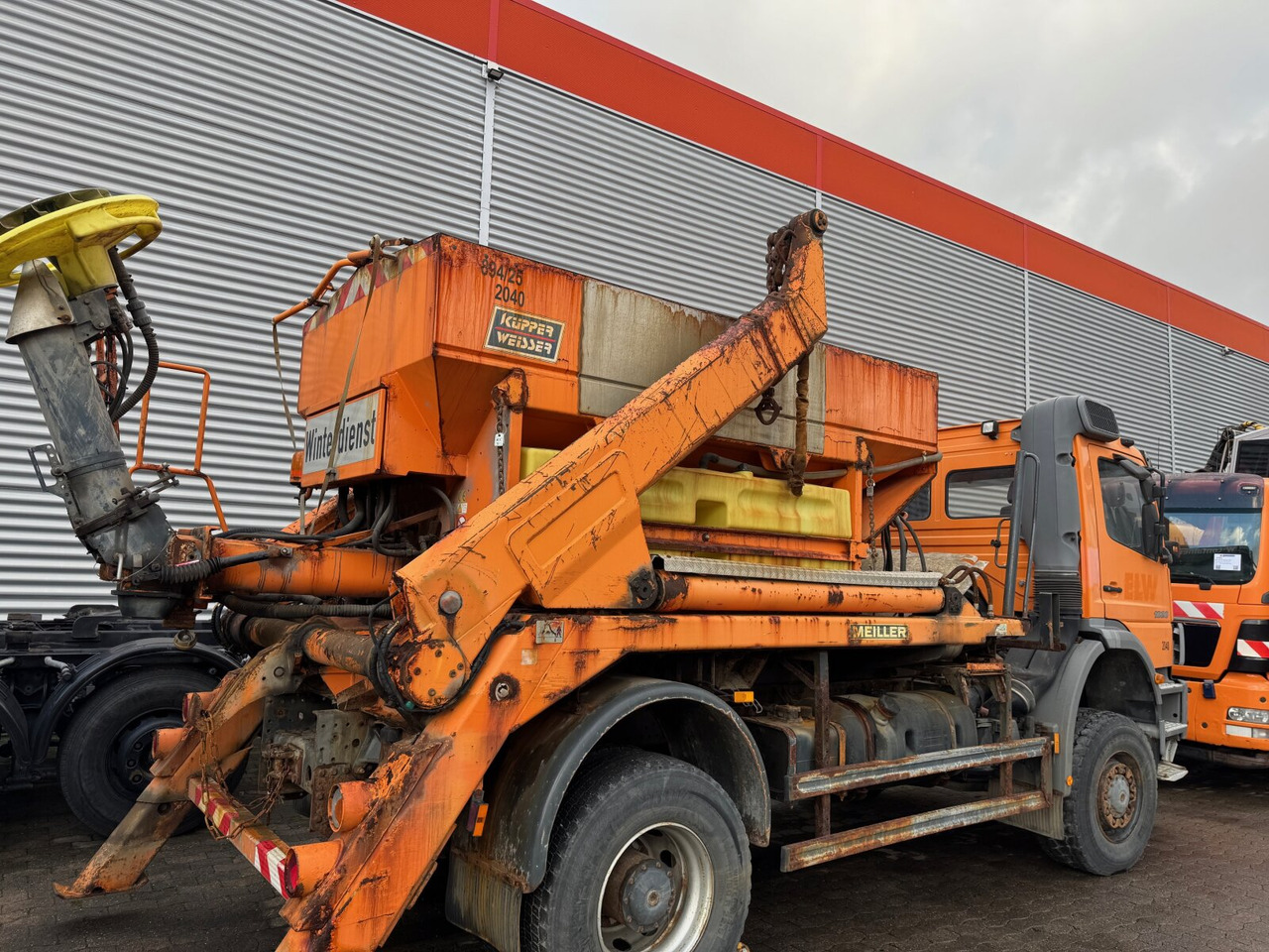 شاحنة لودر انزلاقي Mercedes-Benz Atego 1828 4x4 Atego 1828 4x4, Tele-Absetzer, Winterdienstausstattung: صورة 7