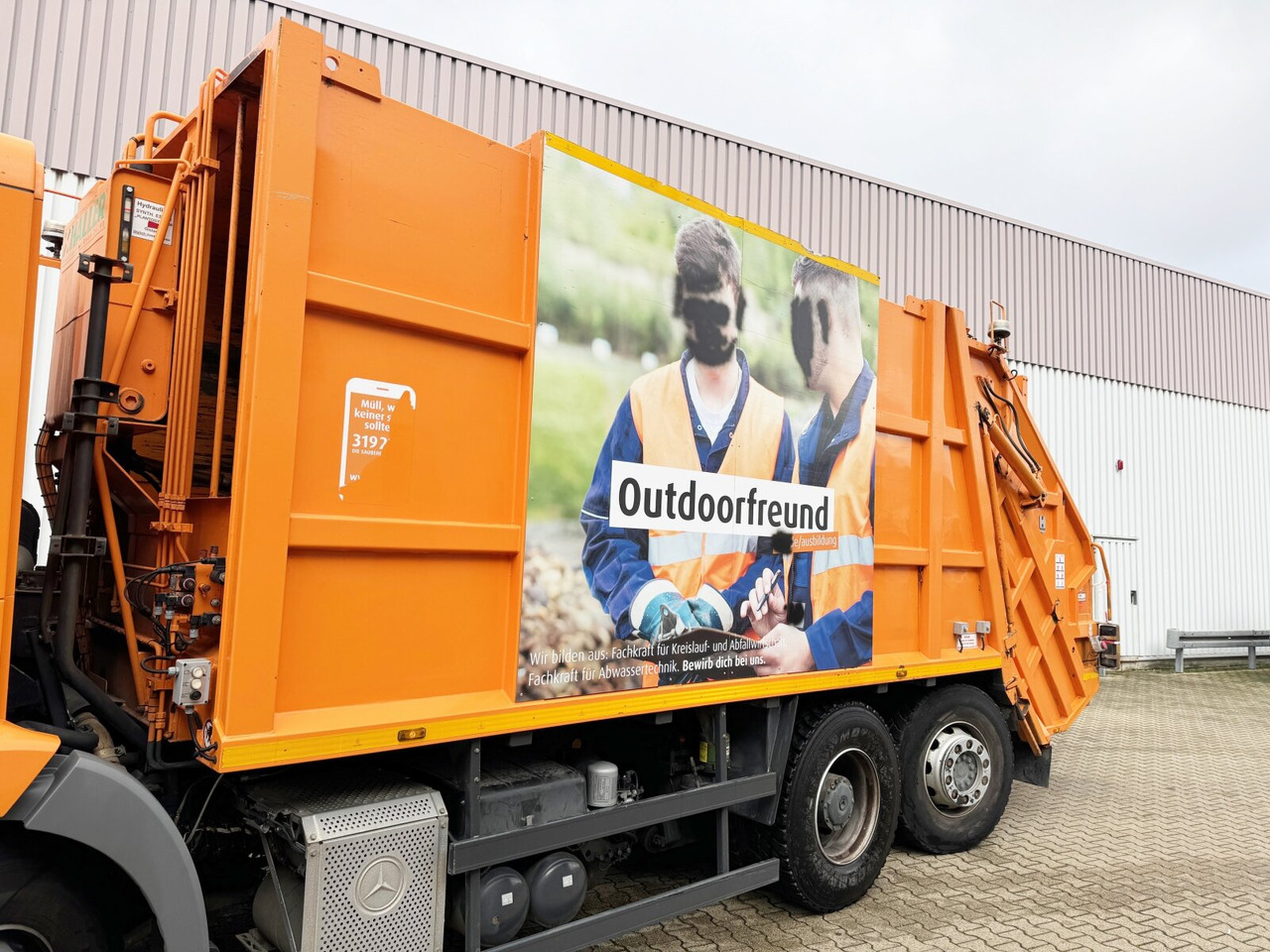 شاحنة قمامة لنقل القمامة Mercedes-Benz Econic 2633 LL 6x2/4 NLA Econic 2633 LL 6x2/4 NLA, EEV, Lenkachse, Haller Aufbau: صورة 15
