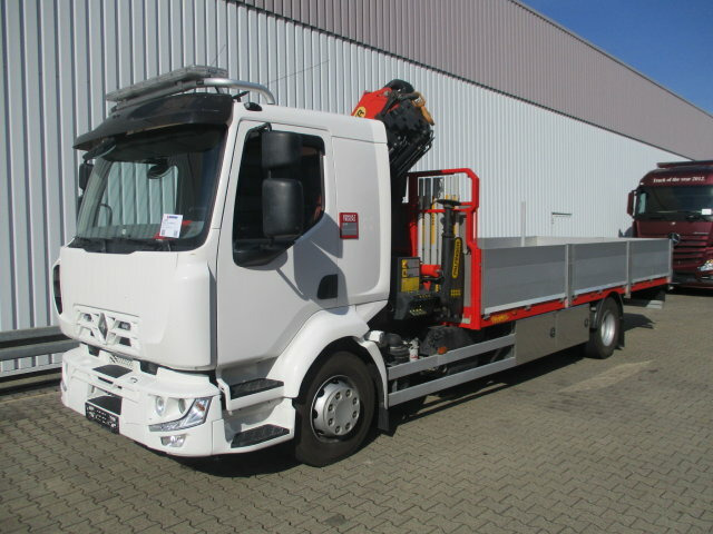 Renault Midlum 220 DXi 4x2 Midlum 220 DXi 4x2 mit Kran Palfinger PK 11001 - شاحنة كرين, شاحنات مسطحة: صورة 1 Renault Midlum 220 DXi 4x2 Midlum 220 DXi 4x2 mit Kran Palfinger PK 11001 - شاحنة كرين, شاحنات مسطحة: صورة 1