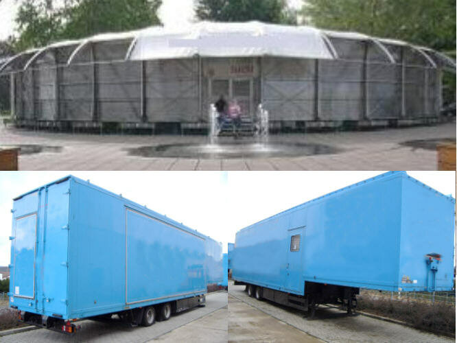 SAnh SAK17 WILLE SAK17 mobile Austellungshalle Mega Jumbo - نصف مقطورة بصندوق مغلق: صورة 1 SAnh SAK17 WILLE SAK17 mobile Austellungshalle Mega Jumbo - نصف مقطورة بصندوق مغلق: صورة 1