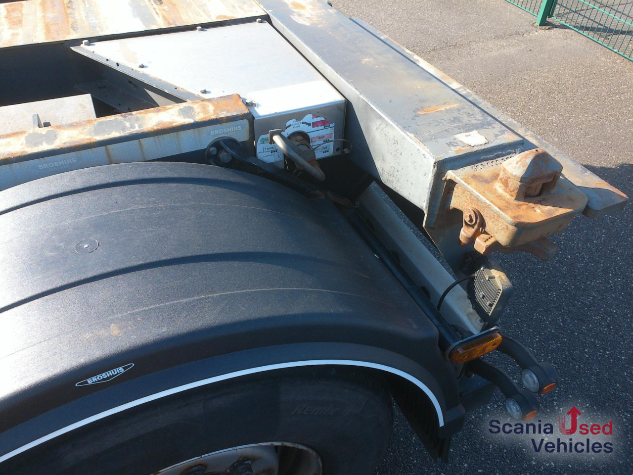ناقل حاوية/ نصف مقطورة بحاوية BROSHUIS Container Chassis 20-40-45 Fuss Lift: صورة 15