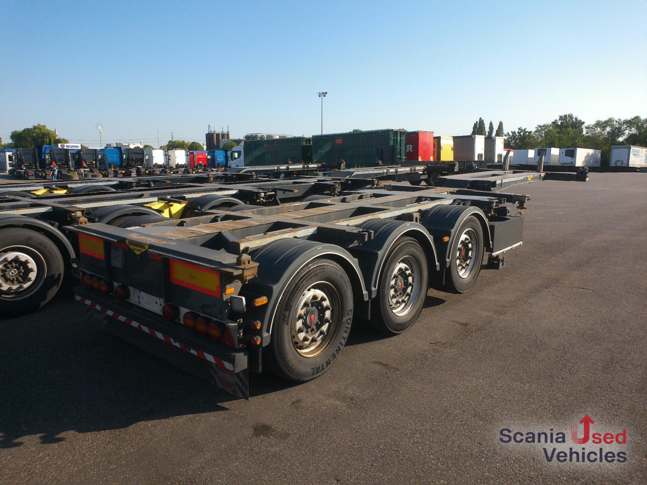 ناقل حاوية/ نصف مقطورة بحاوية BROSHUIS Container Chassis 20-40-45 Fuss Lift: صورة 9