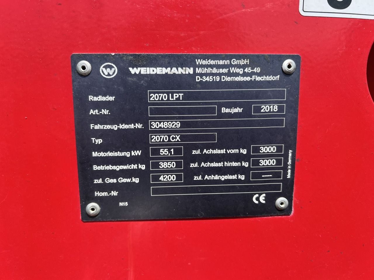 Weidemann 2070LPT-Tele 75 PS-2900 Stunden - لودر مفصلي صغير: صورة 5 Weidemann 2070LPT-Tele 75 PS-2900 Stunden - لودر مفصلي صغير: صورة 5