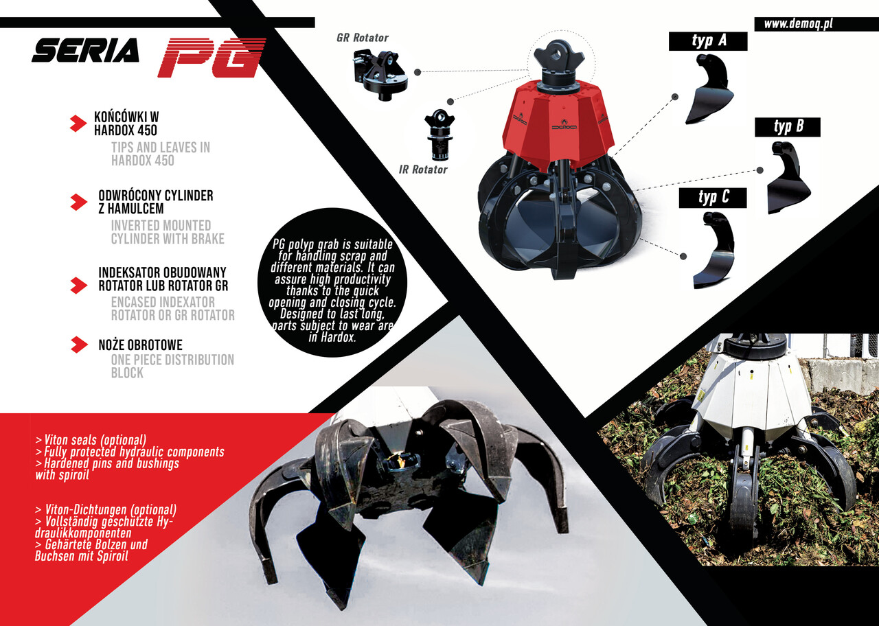 DEMOQ PG500  Hydraulic Polyp -grab - كلّاب - آلات الإنشاء: صورة 4 DEMOQ PG500  Hydraulic Polyp -grab - كلّاب - آلات الإنشاء: صورة 4