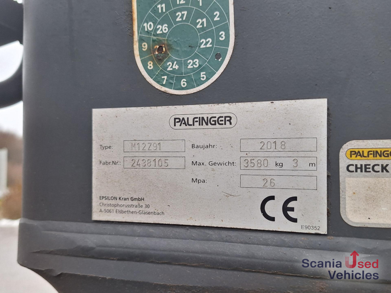 SCANIA R 580 B6x4NB+Epsilon M12 Z - شاحنة قطع الأشجار, شاحنة كرين: صورة 3 SCANIA R 580 B6x4NB+Epsilon M12 Z - شاحنة قطع الأشجار, شاحنة كرين: صورة 3