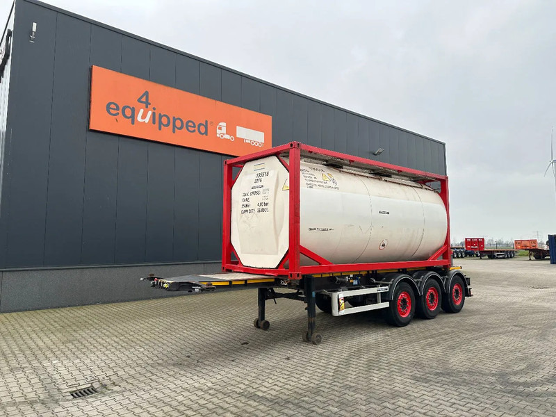 Burg 20FT ADR (EX/II, EX/III, FL, AT) Chassis + Tankcontainer 26.000L /3 baffels - نصف مقطورة صهريج: صورة 1 Burg 20FT ADR (EX/II, EX/III, FL, AT) Chassis + Tankcontainer 26.000L /3 baffels - نصف مقطورة صهريج: صورة 1