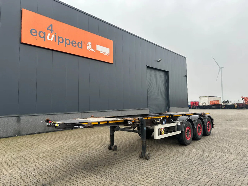 Burg 20FT ADR (EX/II, EX/III, FL, AT), empty weight: 3.690kg, SAF INTRADISC, 2x liftaxle, ALCOA, NL-Chassis - ناقل حاوية/ نصف مقطورة بحاوية: صورة 1 Burg 20FT ADR (EX/II, EX/III, FL, AT), empty weight: 3.690kg, SAF INTRADISC, 2x liftaxle, ALCOA, NL-Chassis - ناقل حاوية/ نصف مقطورة بحاوية: صورة 1