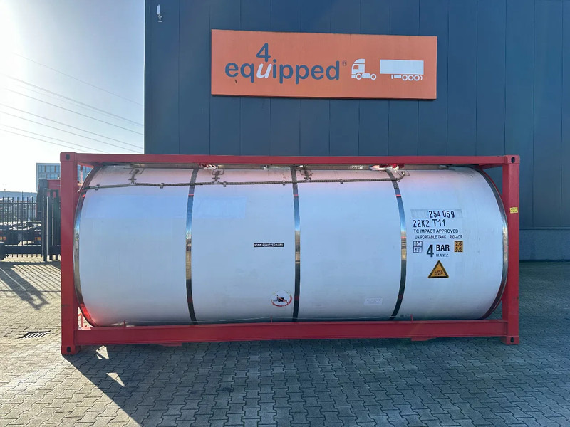 CIMC 20FT ISO, 25.080L / 1-COMP / 3 BAFFELS / T12 / 4 manholes / ADR valid until 12/2026 - خزان تخزين: صورة 2 CIMC 20FT ISO, 25.080L / 1-COMP / 3 BAFFELS / T12 / 4 manholes / ADR valid until 12/2026 - خزان تخزين: صورة 2