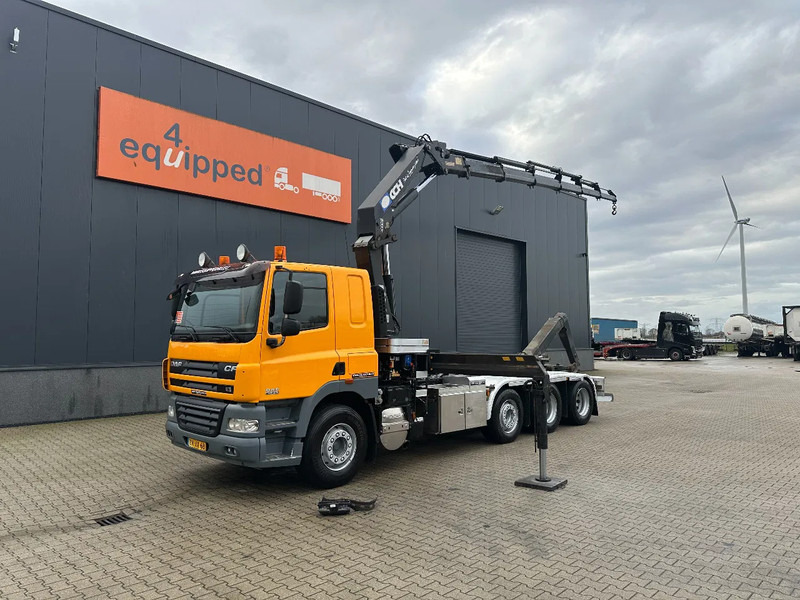 DAF CF 85.410 8x2 / HMF 3000 K6 crane (30T/m 6x extendable) + remote / HYVALIFT 26Tkg HOOK, / EURO-5 / NL-TRUCK - شاحنة برافعة خطافية, شاحنة كرين: صورة 1 DAF CF 85.410 8x2 / HMF 3000 K6 crane (30T/m 6x extendable) + remote / HYVALIFT 26Tkg HOOK, / EURO-5 / NL-TRUCK - شاحنة برافعة خطافية, شاحنة كرين: صورة 1