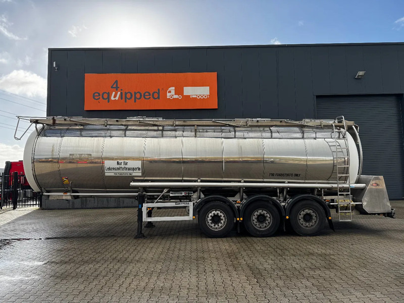 Feldbinder LEBENSMITTEL / LEVENSMIDDELEN FOOD / 33.500L / 3-COMP / PUMPE / INOX / NL-trailer / APK: 05-2026 - نصف مقطورة صهريج: صورة 3 Feldbinder LEBENSMITTEL / LEVENSMIDDELEN FOOD / 33.500L / 3-COMP / PUMPE / INOX / NL-trailer / APK: 05-2026 - نصف مقطورة صهريج: صورة 3