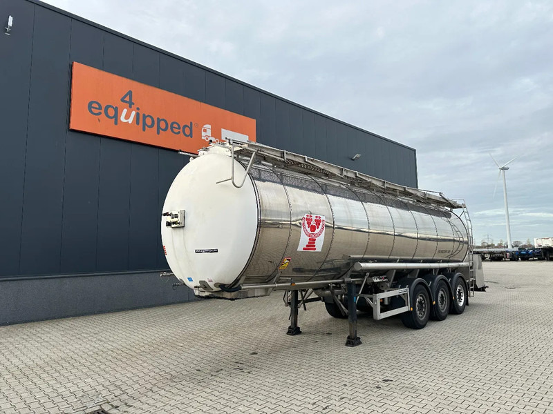 Feldbinder LEVENSMIDDELEN / FOOD / LEBENSMITTEL / 33.500L / 3-COMP / POMP / NL-trailer / APK: 09-2026, 10x beschikbaar - نصف مقطورة صهريج: صورة 1 Feldbinder LEVENSMIDDELEN / FOOD / LEBENSMITTEL / 33.500L / 3-COMP / POMP / NL-trailer / APK: 09-2026, 10x beschikbaar - نصف مقطورة صهريج: صورة 1