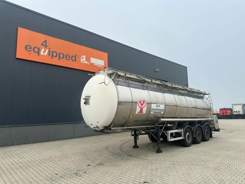 Feldbinder LEVENSMIDDELEN / FOOD / LEBENSMITTEL / 33.500L / 3-COMP / POMP / NL-trailer / APK: 09-2026, 10x beschikbaar - نصف مقطورة صهريج: صورة 1 Feldbinder LEVENSMIDDELEN / FOOD / LEBENSMITTEL / 33.500L / 3-COMP / POMP / NL-trailer / APK: 09-2026, 10x beschikbaar - نصف مقطورة صهريج: صورة 1