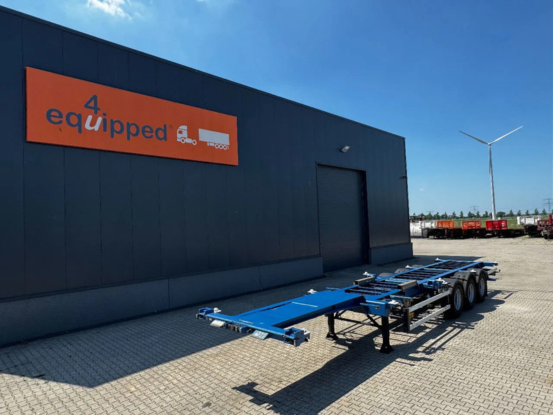 Groenewegen 40FT HC-chassis, BPW+Drum, liftaxle, NL-Chassis - ناقل حاوية/ نصف مقطورة بحاوية: صورة 1 Groenewegen 40FT HC-chassis, BPW+Drum, liftaxle, NL-Chassis - ناقل حاوية/ نصف مقطورة بحاوية: صورة 1
