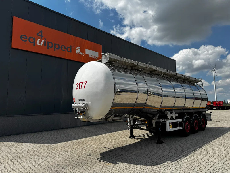 Indox 37.500L / 1-COMP /4-BAFFELS, ADR, L4BH, INOX, NL, APK 06/2026, new Saf axles - نصف مقطورة صهريج: صورة 1 Indox 37.500L / 1-COMP /4-BAFFELS, ADR, L4BH, INOX, NL, APK 06/2026, new Saf axles - نصف مقطورة صهريج: صورة 1