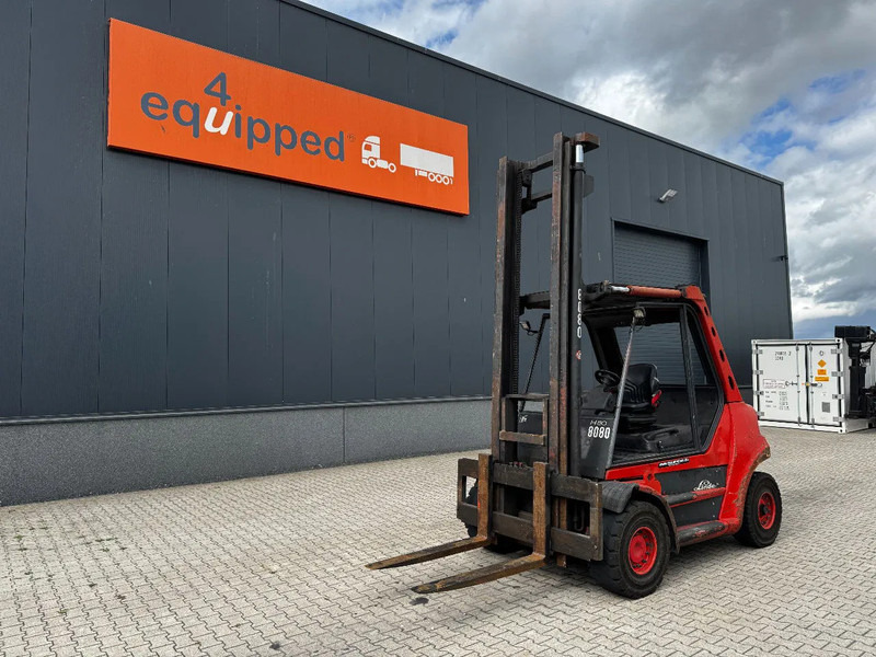 Linde H80D FORKLIFT, 8000KG, duplex, 6 cil. Deutz diesel, 14.934hrs, - رافعة شوكية ديزل: صورة 1 Linde H80D FORKLIFT, 8000KG, duplex, 6 cil. Deutz diesel, 14.934hrs, - رافعة شوكية ديزل: صورة 1