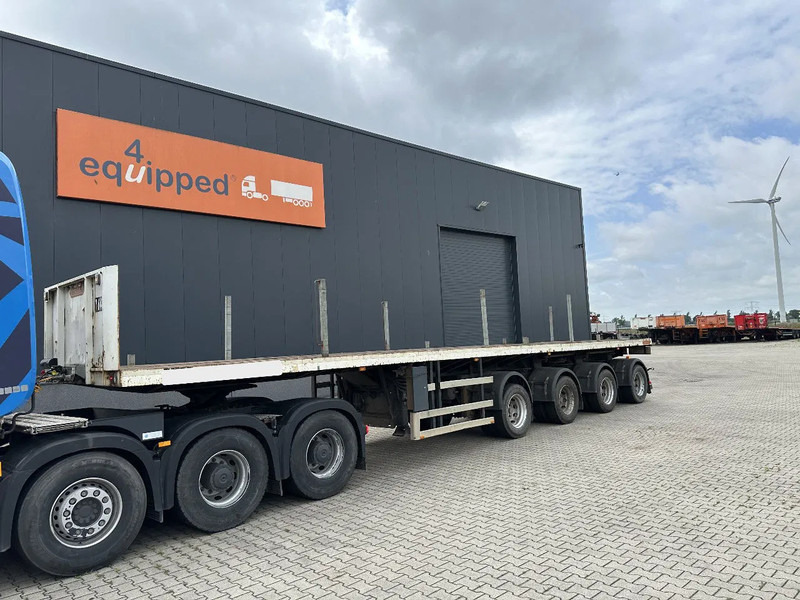 Nooteboom OVB-73-04, 73 tons 4-axle Ballast trailer, 3 hydraulic steering axles, 75% tyres, MOT 03/2026 - نصف مقطورة مسطحة: صورة 1 Nooteboom OVB-73-04, 73 tons 4-axle Ballast trailer, 3 hydraulic steering axles, 75% tyres, MOT 03/2026 - نصف مقطورة مسطحة: صورة 1