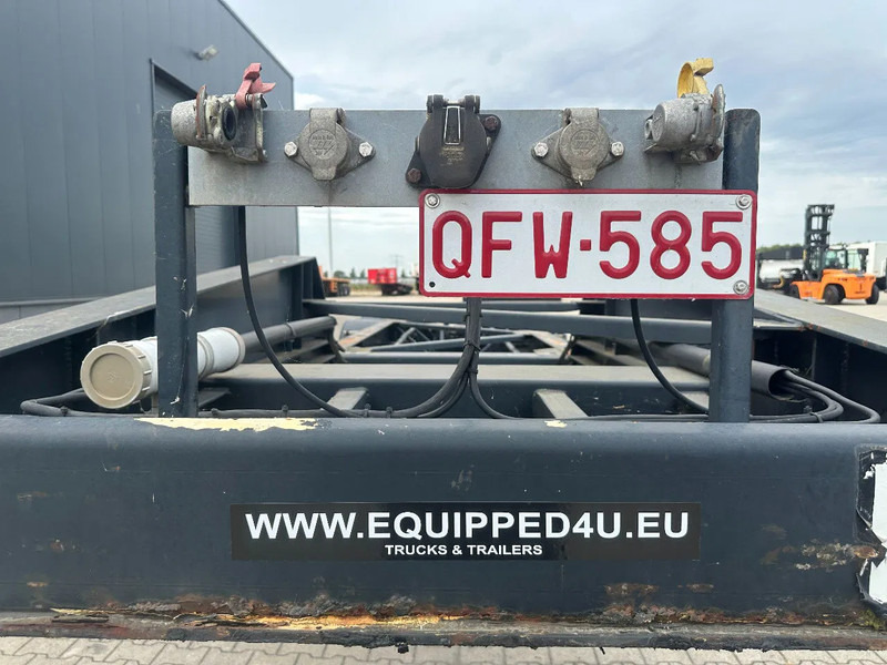 ناقل حاوية/ نصف مقطورة بحاوية TURBOS HOET Turbo's Hoet 20FT High Cube GOOSENECK ADR CHASSIS / BPW + DISC / ADR (FL, AT, OX) / NL- trailer / APK / 2x available: صورة 8