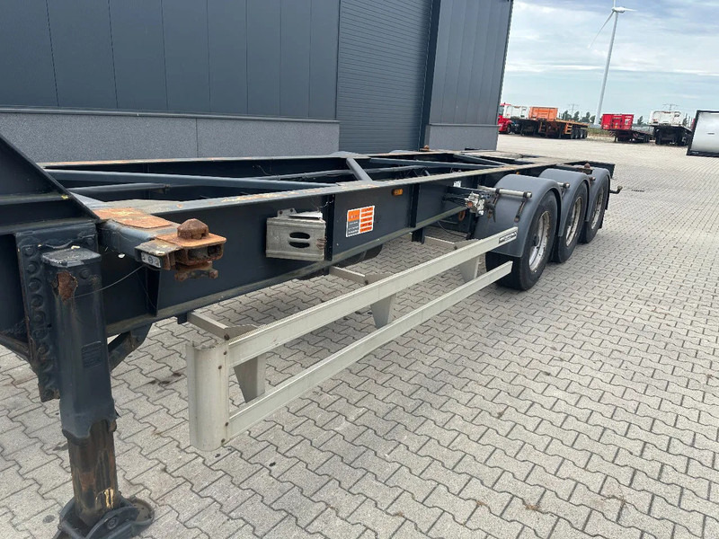 ناقل حاوية/ نصف مقطورة بحاوية TURBOS HOET Turbo's Hoet 20FT High Cube GOOSENECK ADR CHASSIS / BPW + DISC / ADR (FL, AT, OX) / NL- trailer / APK / 2x available: صورة 10