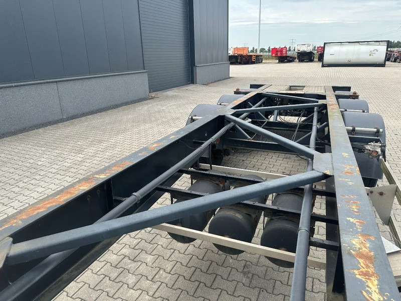 ناقل حاوية/ نصف مقطورة بحاوية TURBOS HOET Turbo's Hoet 20FT High Cube GOOSENECK ADR CHASSIS / BPW + DISC / ADR (FL, AT, OX) / NL- trailer / APK / 2x available: صورة 11