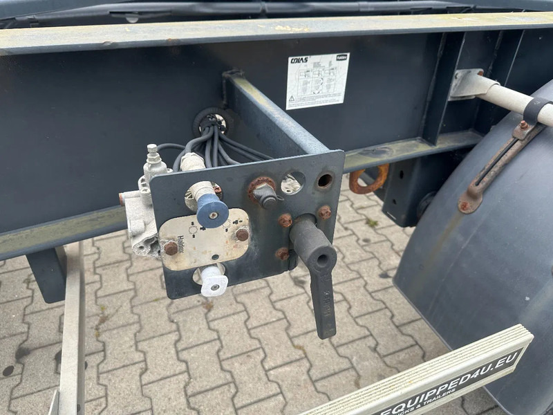 ناقل حاوية/ نصف مقطورة بحاوية TURBOS HOET Turbo's Hoet 20FT High Cube GOOSENECK ADR CHASSIS / BPW + DISC / ADR (FL, AT, OX) / NL- trailer / APK / 2x available: صورة 13