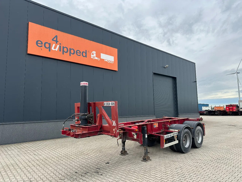 Van Hool 2 AXLE 20FT TIPPING-CHASSIS, TWIN-TIRES, BPW + DRUM, ALCOA - ناقل حاوية/ نصف مقطورة بحاوية: صورة 1 Van Hool 2 AXLE 20FT TIPPING-CHASSIS, TWIN-TIRES, BPW + DRUM, ALCOA - ناقل حاوية/ نصف مقطورة بحاوية: صورة 1