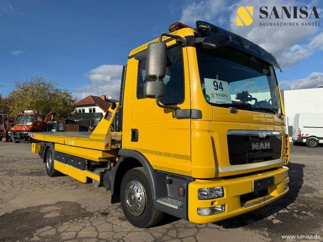 MAN TGL 12.220/Schiebeplateau/Hubbrille/Seilwinde - شاحنة سحب: صورة 1 MAN TGL 12.220/Schiebeplateau/Hubbrille/Seilwinde - شاحنة سحب: صورة 1