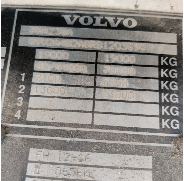 شاحنة قلاب Volvo FH12-380: صورة 11