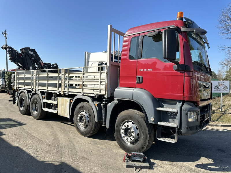 MAN TGS 35.420 8x4 + CRANE HIAB X-HIPRO 302 EP-5 - 192.000km - ROTATOR - 5/6 F - PLATFORM 6m55 - AIR SUSPENSION - TUV 06/2025 - TOP CONDITION - شاحنات مسطحة, شاحنة كرين: صورة 1 MAN TGS 35.420 8x4 + CRANE HIAB X-HIPRO 302 EP-5 - 192.000km - ROTATOR - 5/6 F - PLATFORM 6m55 - AIR SUSPENSION - TUV 06/2025 - TOP CONDITION - شاحنات مسطحة, شاحنة كرين: صورة 1