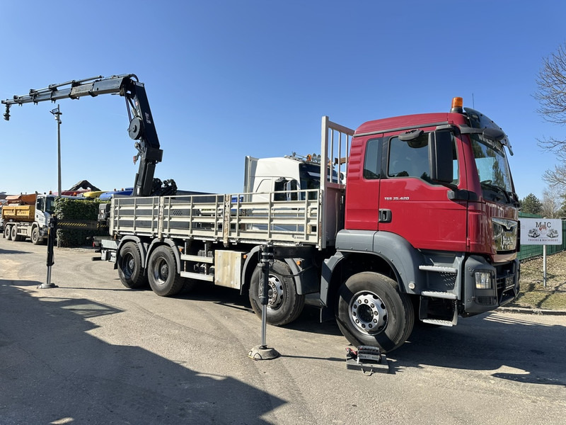 MAN TGS 35.420 8x4 + CRANE HIAB X-HIPRO 302 EP-5 - 192.000km - ROTATOR - 5/6 F - PLATFORM 6m55 - AIR SUSPENSION - TUV 06/2025 - TOP CONDITION - شاحنات مسطحة, شاحنة كرين: صورة 2 MAN TGS 35.420 8x4 + CRANE HIAB X-HIPRO 302 EP-5 - 192.000km - ROTATOR - 5/6 F - PLATFORM 6m55 - AIR SUSPENSION - TUV 06/2025 - TOP CONDITION - شاحنات مسطحة, شاحنة كرين: صورة 2