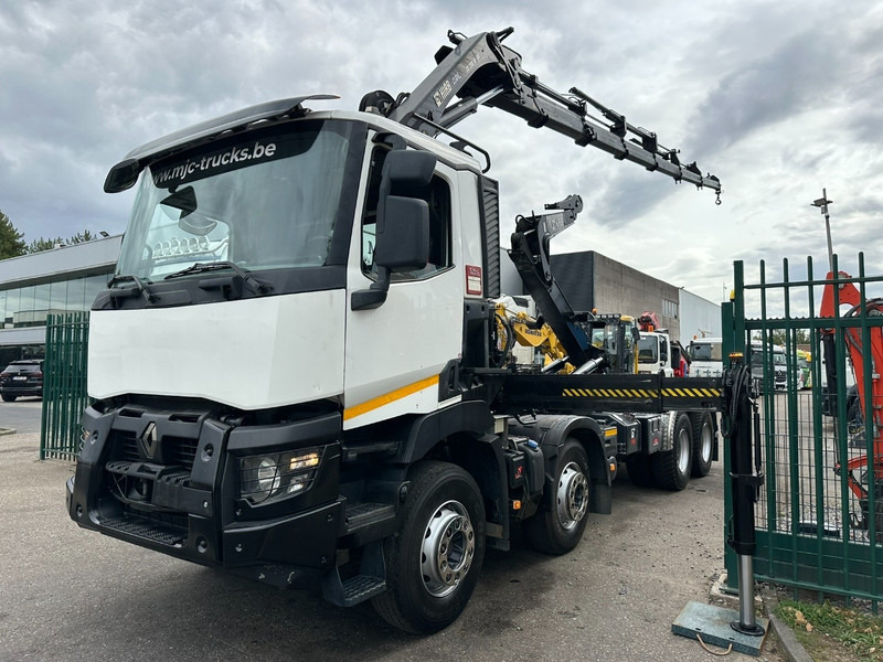 Renault C460 8x4 HOOKLIFT + (19m!) CRANE HIAB 288 E-6 HIDUO - RADIO - 5/6 F - STEEL SPRING / HUB REDUCTION - BE TRUCK - شاحنة برافعة خطافية, شاحنة كرين: صورة 3 Renault C460 8x4 HOOKLIFT + (19m!) CRANE HIAB 288 E-6 HIDUO - RADIO - 5/6 F - STEEL SPRING / HUB REDUCTION - BE TRUCK - شاحنة برافعة خطافية, شاحنة كرين: صورة 3