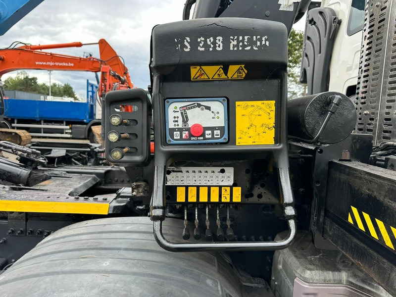 شاحنة برافعة خطافية, شاحنة كرين Renault C460 8x4 HOOKLIFT + (19m!) CRANE HIAB 288 E-6 HIDUO - RADIO - 5/6 F - STEEL SPRING / HUB REDUCTION - BE TRUCK: صورة 18