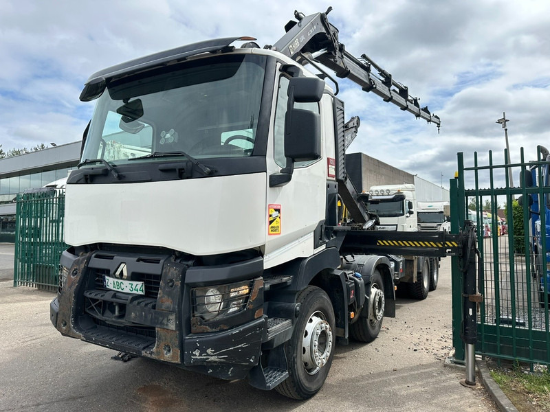 Renault C460 8x4 HOOKLIFT + CRANE HIAB 288 E-6 HIDUO - RADIO - 5/6 F - STEEL SPRING / HUB REDUCTION - شاحنة برافعة خطافية, شاحنة كرين: صورة 3 Renault C460 8x4 HOOKLIFT + CRANE HIAB 288 E-6 HIDUO - RADIO - 5/6 F - STEEL SPRING / HUB REDUCTION - شاحنة برافعة خطافية, شاحنة كرين: صورة 3