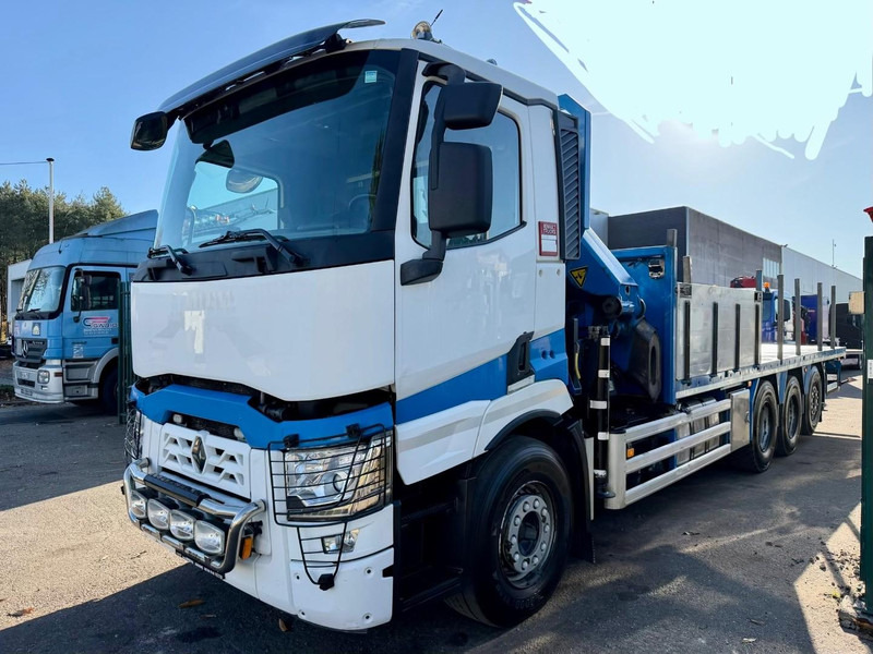 Renault C480 8x4 TRIDEM + CRANE (20m!) PALFINGER PK33002-EH E (6x) - PLATFORM 8m25 - LIFT/STEERING - GOOD TIRES - BE TRUCK - شاحنة كرين: صورة 3 Renault C480 8x4 TRIDEM + CRANE (20m!) PALFINGER PK33002-EH E (6x) - PLATFORM 8m25 - LIFT/STEERING - GOOD TIRES - BE TRUCK - شاحنة كرين: صورة 3
