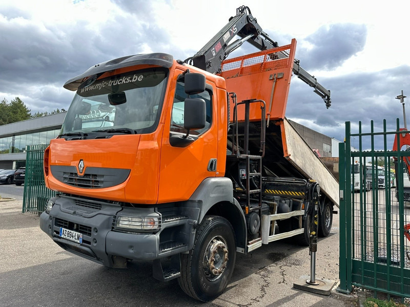 Renault KERAX 380 DXI 6x4 TIPPER + CRANE HIAB 144 B-3 - RADIO - *246.000km* - RETARDER - BORDMATIC - EURO 5 - شاحنة قلاب, شاحنة كرين: صورة 2 Renault KERAX 380 DXI 6x4 TIPPER + CRANE HIAB 144 B-3 - RADIO - *246.000km* - RETARDER - BORDMATIC - EURO 5 - شاحنة قلاب, شاحنة كرين: صورة 2