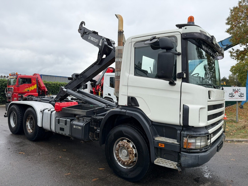 Scania 114C-380 6X4 HOOKLIFT / GANCHO HIAB MULTILIFT - RETARDER - A/C - EURO 3 - SPRING / BALLESTAS / BLATT / LAMES - شاحنة برافعة خطافية: صورة 1 Scania 114C-380 6X4 HOOKLIFT / GANCHO HIAB MULTILIFT - RETARDER - A/C - EURO 3 - SPRING / BALLESTAS / BLATT / LAMES - شاحنة برافعة خطافية: صورة 1