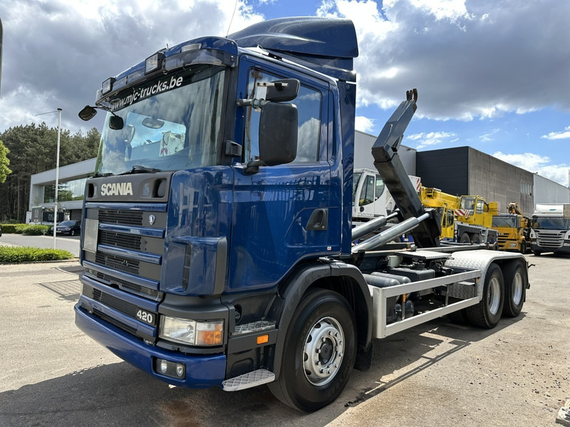 Scania 124L-420 6x2 HOOKLIFT VDL 20T - STEEL SPRING / BALLESTAS / BLATT - MANUAL - MECHANICAL PUMP - 10 TIRES DOUBLE WHEELS - شاحنة برافعة خطافية: صورة 3 Scania 124L-420 6x2 HOOKLIFT VDL 20T - STEEL SPRING / BALLESTAS / BLATT - MANUAL - MECHANICAL PUMP - 10 TIRES DOUBLE WHEELS - شاحنة برافعة خطافية: صورة 3