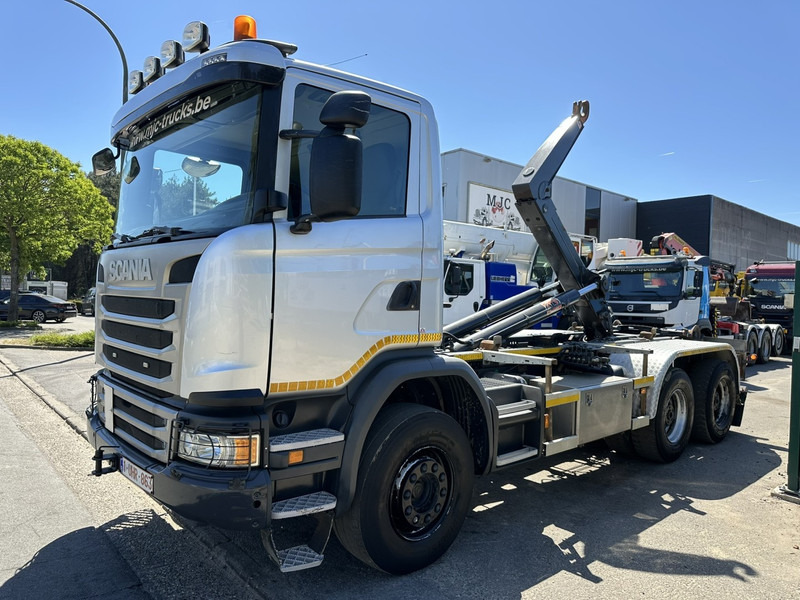Scania G450 6x4 HAAKSYSTEEM AJK 20T - 5760mm - 3m90 WB - BLADVERING / NAAFREDUCTIE - EURO 6 - BE TRUCK - شاحنة برافعة خطافية: صورة 3 Scania G450 6x4 HAAKSYSTEEM AJK 20T - 5760mm - 3m90 WB - BLADVERING / NAAFREDUCTIE - EURO 6 - BE TRUCK - شاحنة برافعة خطافية: صورة 3